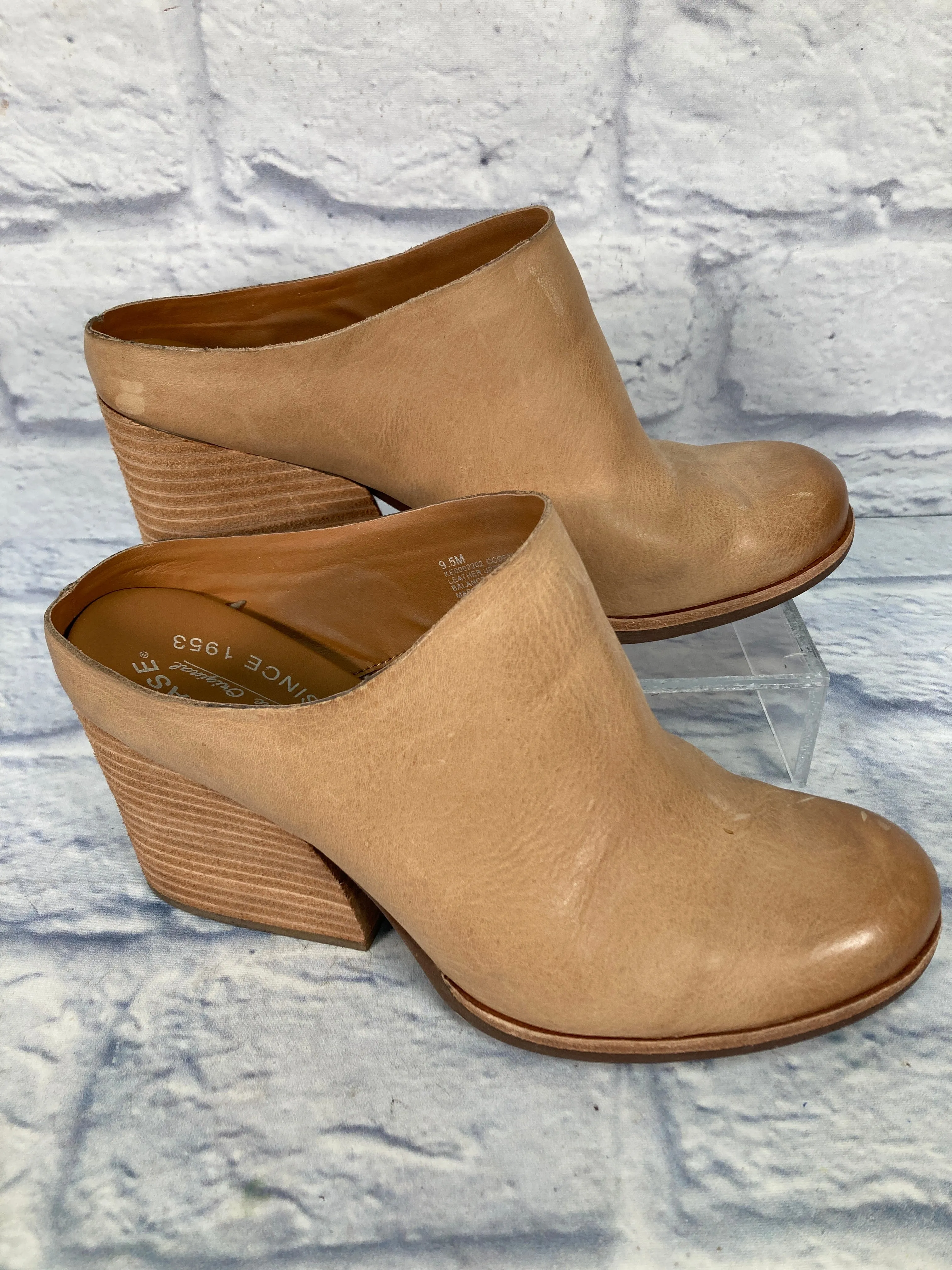 Boots Ankle Heels By Kork Ease In Tan, Size: 9.5