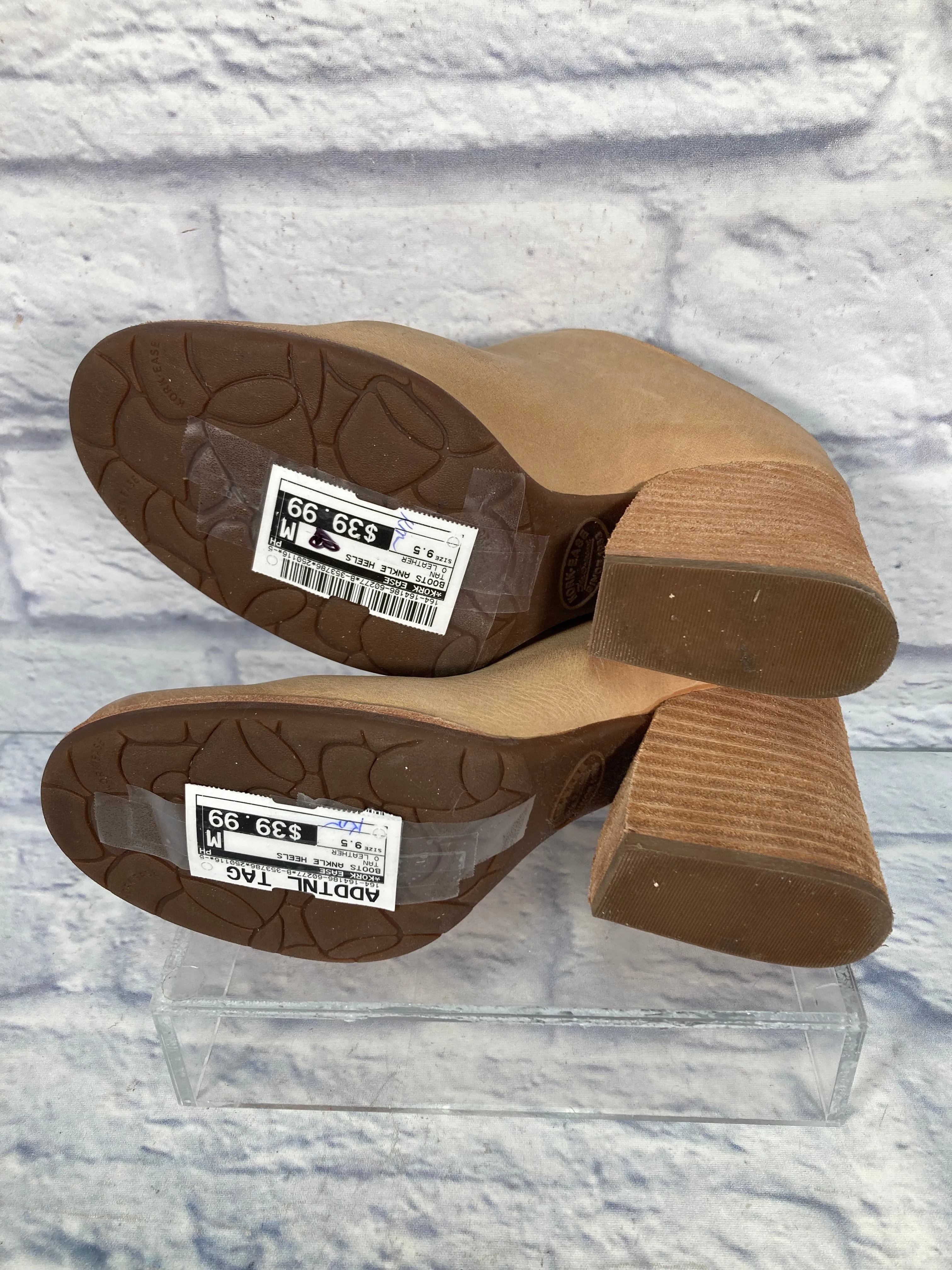 Boots Ankle Heels By Kork Ease In Tan, Size: 9.5