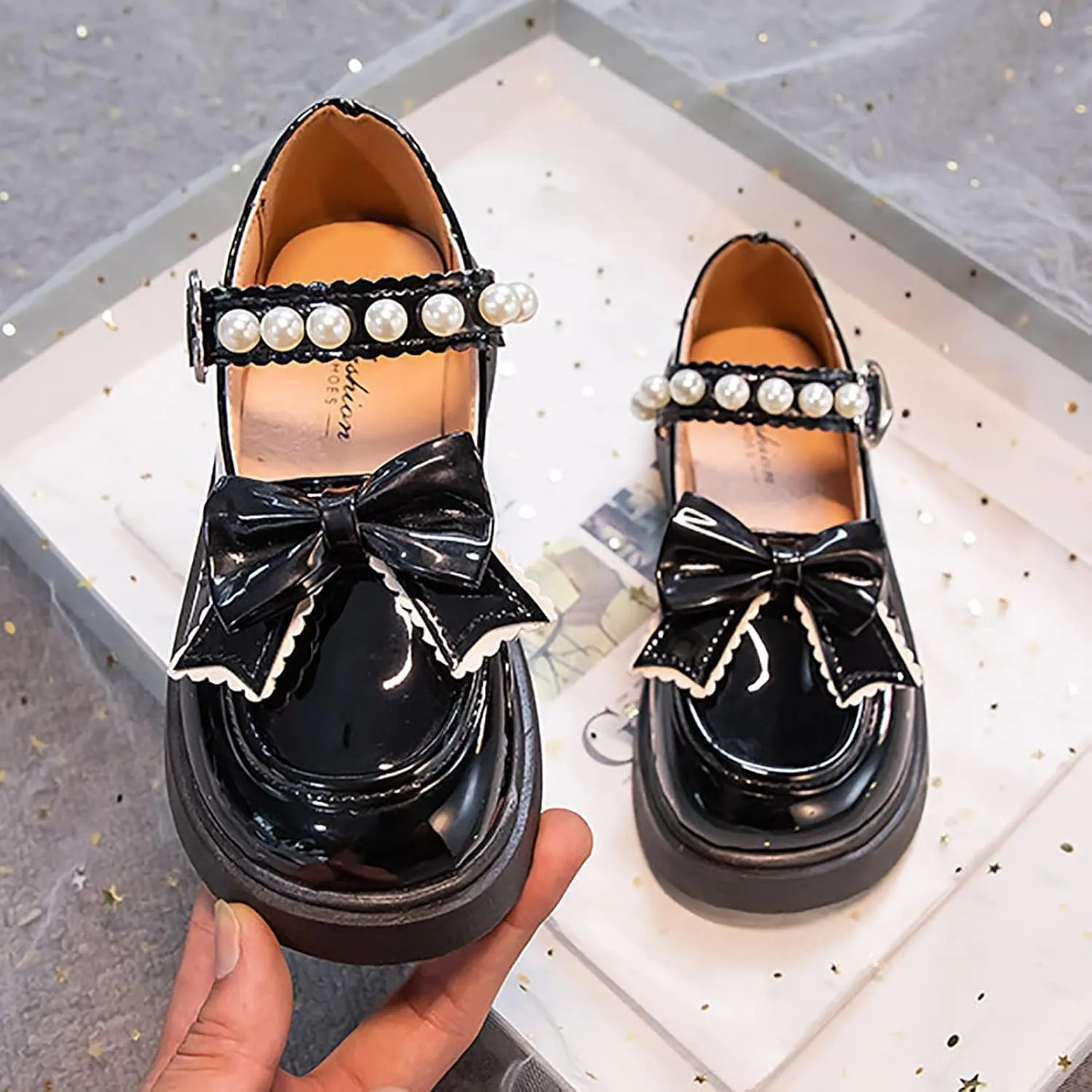 Girls Size 2 Water Shoes Girls Dress Shoes Wedding Bowknot Girl Shoes Princess Party School Kids Arch Support Sandals