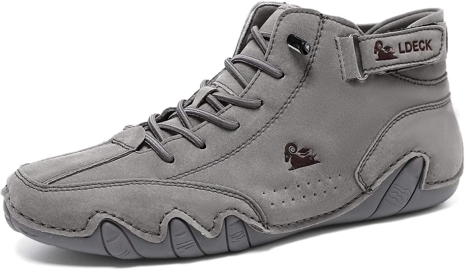 Handmade Men Casual Boots Comfortable Orthopedic Arch Support Daily Walking Shoes Casual Hiking Ankle Boots For Men Non-Slip Breathable Outdoor Shoes