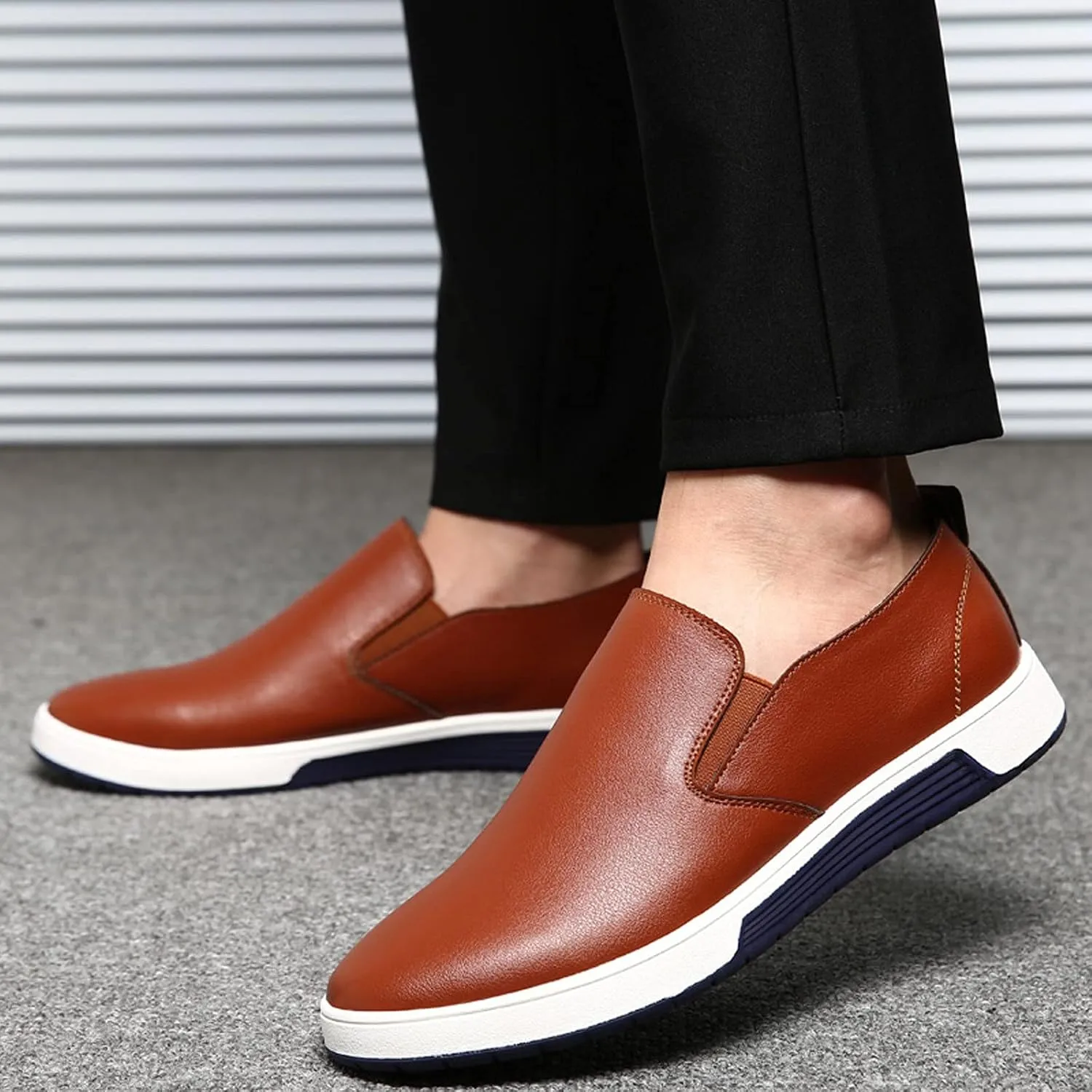 Leather Chukka Boots for Men Lace up Shoes Oz-jy001 Leisure Slip On Breathable Wear Men's Business Style Leather Shoes Solid Formal Color Men's Leather Mens Cow Leather Dress Shoes