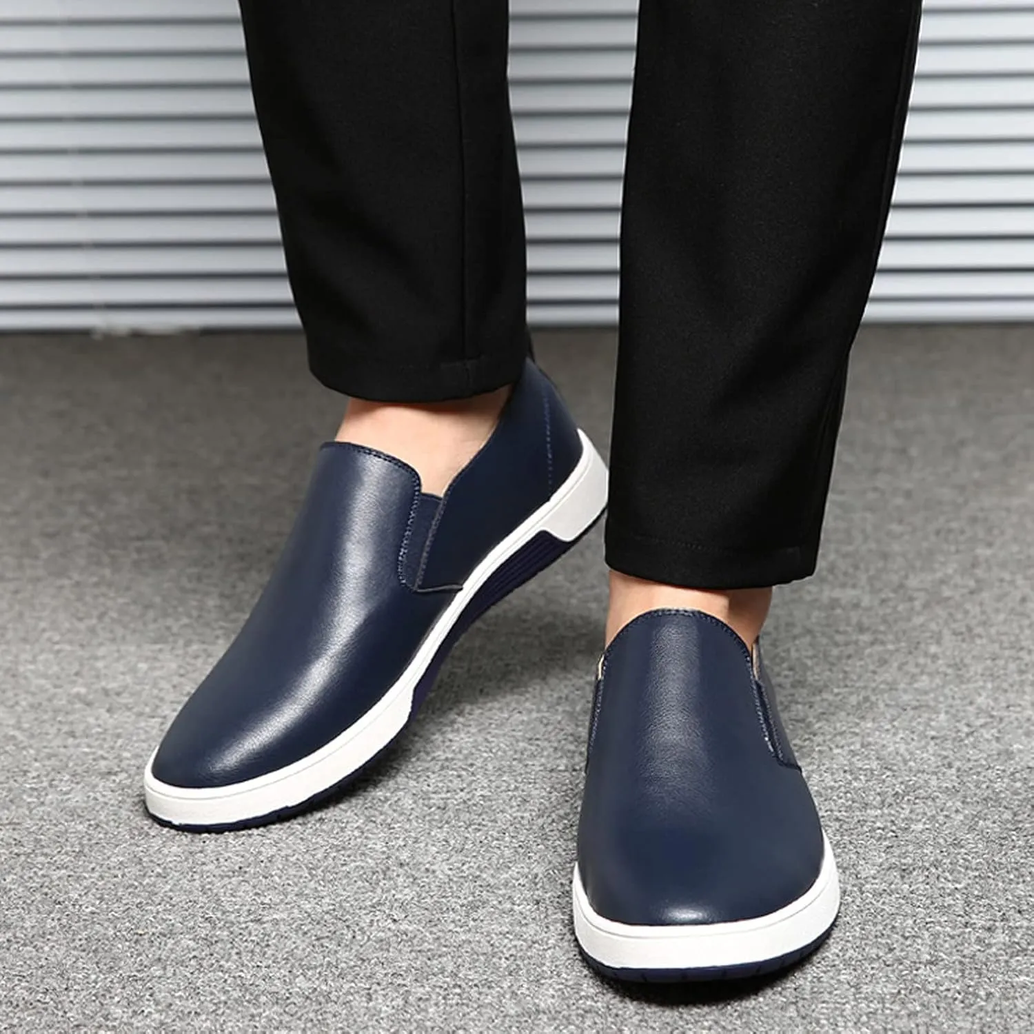 Leather Chukka Boots for Men Lace up Shoes Oz-jy001 Leisure Slip On Breathable Wear Men's Business Style Leather Shoes Solid Formal Color Men's Leather Mens Cow Leather Dress Shoes