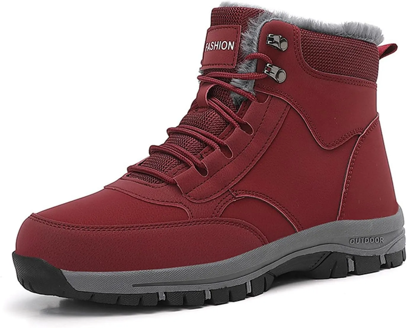 Men's Work Boots Soft Toe Hiking Sneakers Warm Fur Lined Womens Workout Shoes Winter Winter Backpacking Snow Botas Warm Water Hike Grounded Footwear