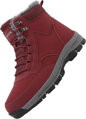 Men's Work Boots Soft Toe Hiking Sneakers Warm Fur Lined Womens Workout Shoes Winter Winter Backpacking Snow Botas Warm Water Hike Grounded Footwear