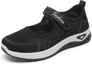 Nurse Shoes for Women Comfortable Walking Shoe Non Slip Adjustable Orthopedic Shoes Breathable Working Flats Nursing Mary Jane Sneakers Casual Lightweight Sneaker