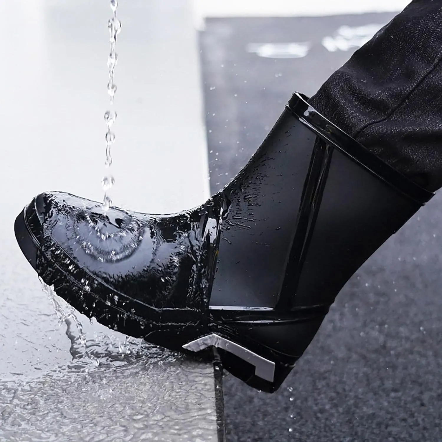 Rain Boots Women Tall Waterproof Mens Grounded Footwear Booties And Ankle Boot Heels Winter Barefoot Shoes Women's Rain Boots Waterproof Garden Shoes Rain Boots