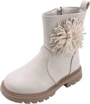 Toddler Dress Boots for Girls Children Shoes Scrub Boots Shoes Waterproof Leather Short Boots Non Slip Girls 2t Boots