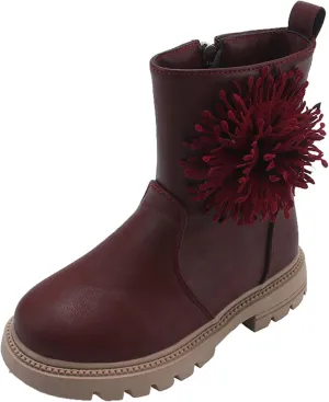 Toddler Dress Boots for Girls Children Shoes Scrub Boots Shoes Waterproof Leather Short Boots Non Slip Girls 2t Boots