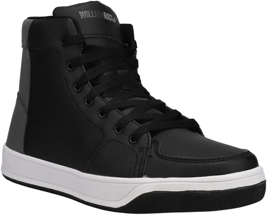 William Rast Mens Empire High Sneakers Shoes Casual - Black