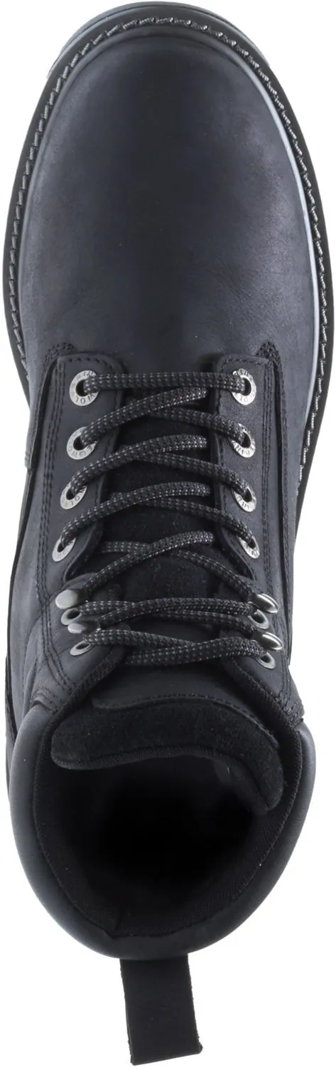 Wolverine Mens Black Leather Floorhand WP 6in Work Boots