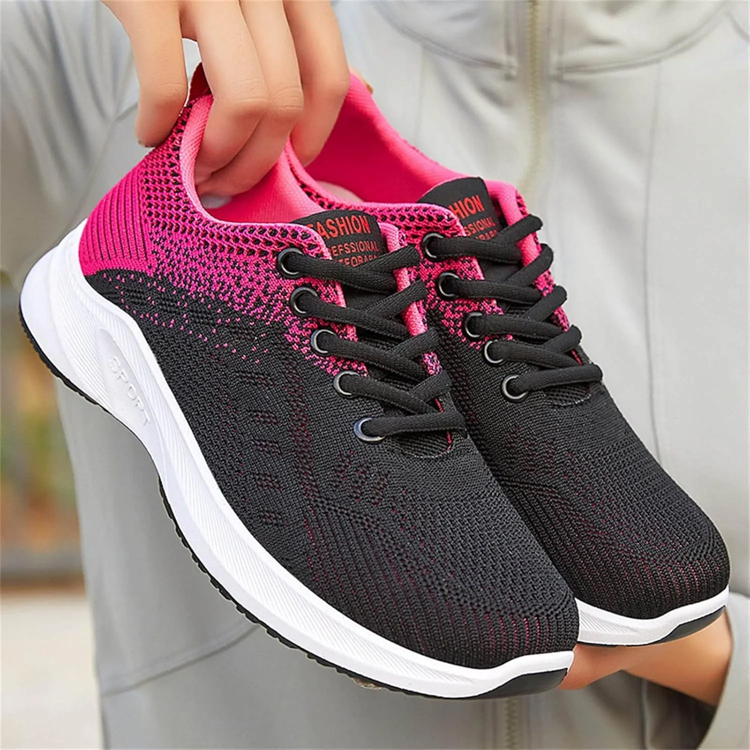 Women's Fashion Sneakers Lace Up Breathable Casual Waking Shoes Tennis Shoes Men Woman Loafers Shoes Slip On White Chunky Sneakers for Women
