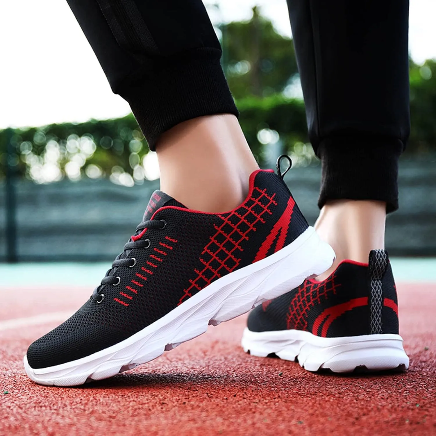 Womens Running Shoes Lightweight Breathable No Slip Running Shoes for Men Sports Women Casual Shoes Brown Sneakers Black Tennis Shoe Cross Trainer Shoe