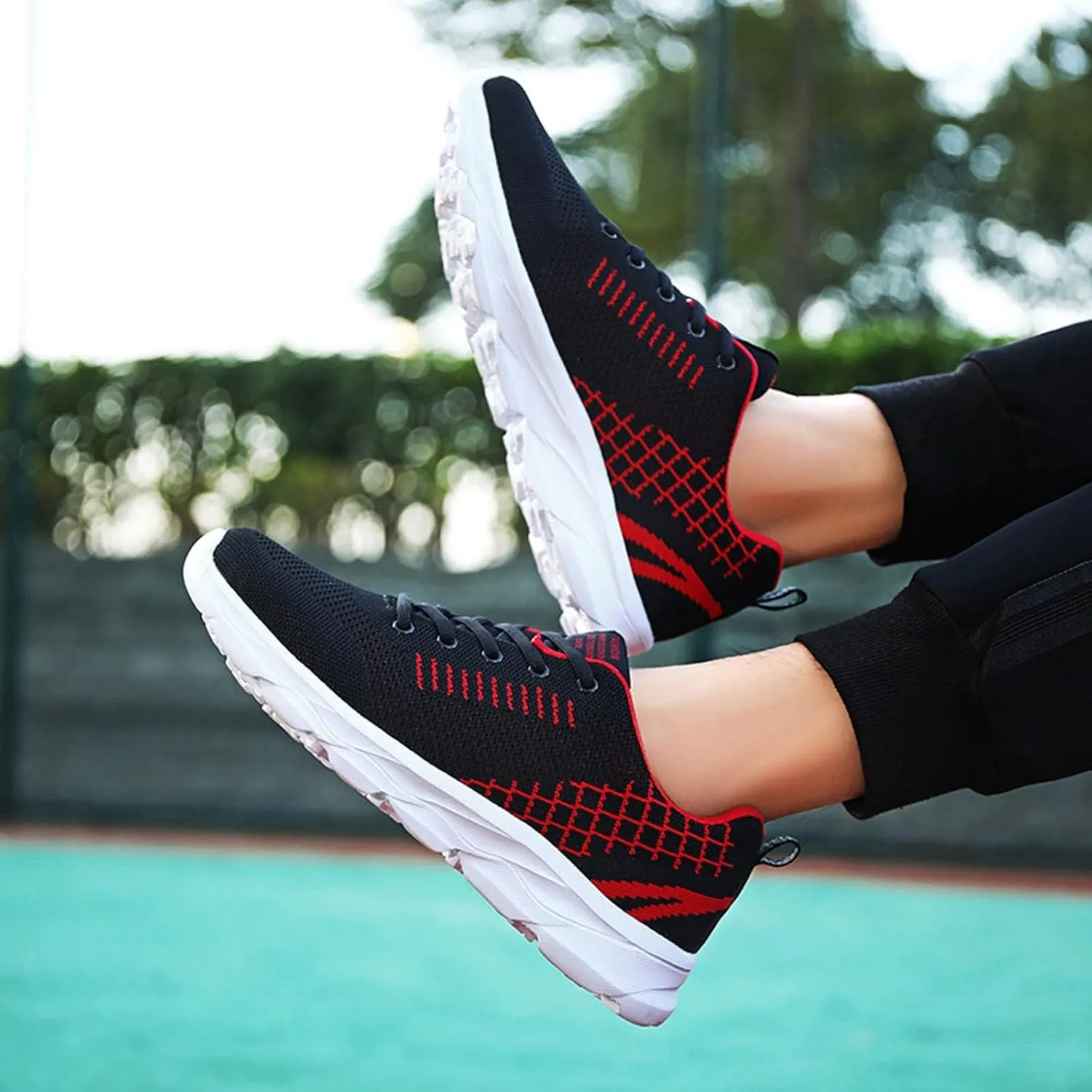 Womens Running Shoes Lightweight Breathable No Slip Running Shoes for Men Sports Women Casual Shoes Brown Sneakers Black Tennis Shoe Cross Trainer Shoe